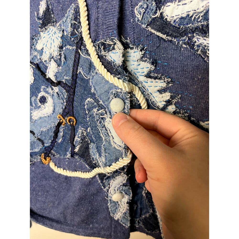 1990s Michael Simon Denim Patchwork Rodeo Horse A… - image 5